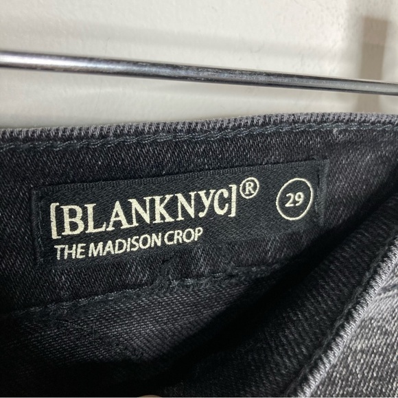Blank NYC the Madison crop black star Jeans size 29 - Picture 5 of 8